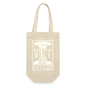 Vintage Future used look Future Time Tunnel Age - Gift Bag for Bottles - nature - Front