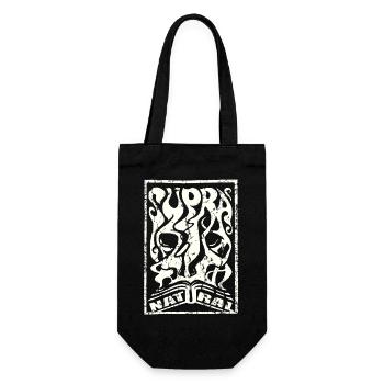 Supranatural used look psychedelic - Gift Bag for Bottles - black - Front