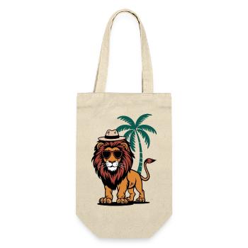 Tropical Lion - Geschenkbeutel für Flaschen - Natur - Vorne