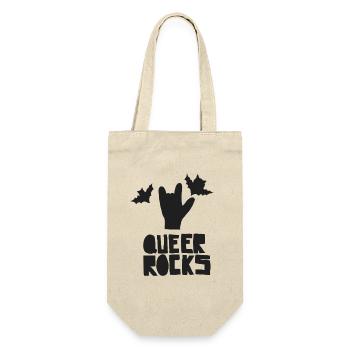 QUEER ROCKS - Geschenkbeutel für Flaschen - Natur - Vorne