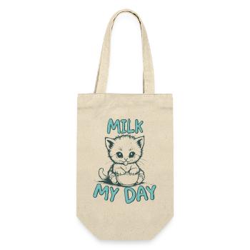 Milk My Day Chemise Chats - Sac à bouteille - nature - Devant