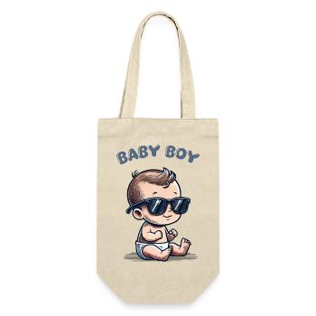 baby sonnenbrille - Geschenkbeutel für Flaschen - Natur - Vorne
