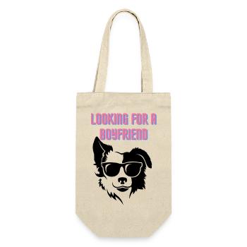 Looking for a Boyfriend (cool dog) - Gift Bag for Bottles - nature - Front