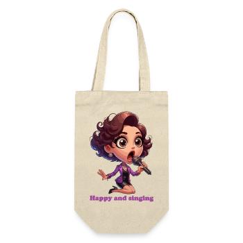 Happy and singing - Gift Bag for Bottles - nature - Front