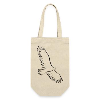 Tänzer der Thermik - Geschenkbeutel für Flaschen - Natur - Vorne