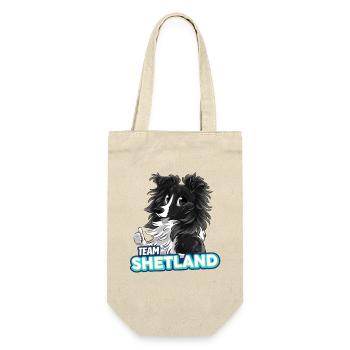 TEAM Shetland - Black Two-Tone - Gift Bag for Bottles - nature - Front