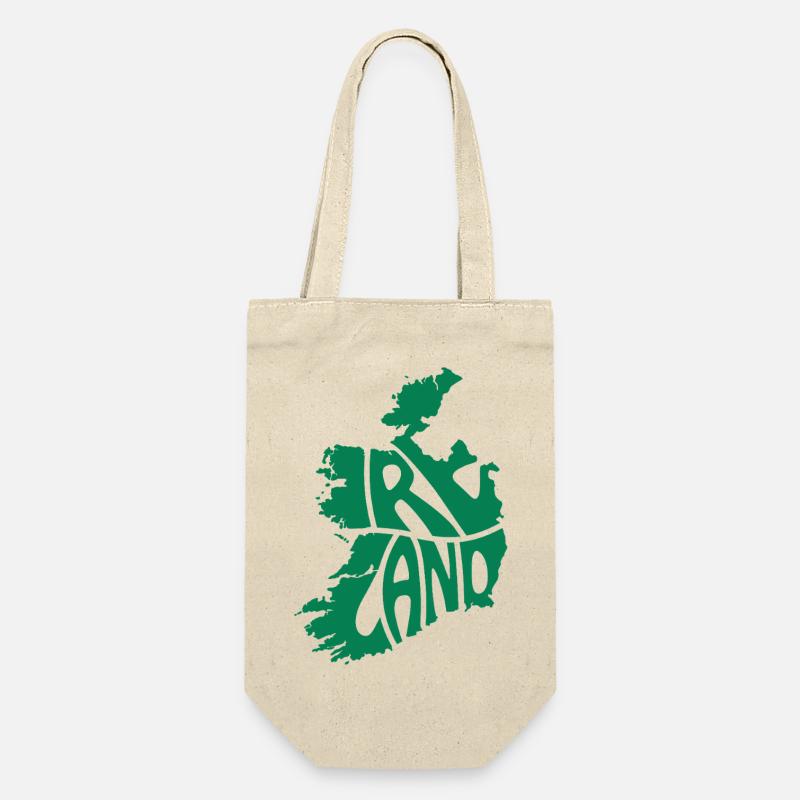 Graphique de la carte de l’Irlande - Sac à bouteille - nature