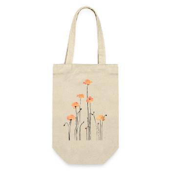 Watercolor Poppies Illustration - Gift Bag for Bottles - nature - Front