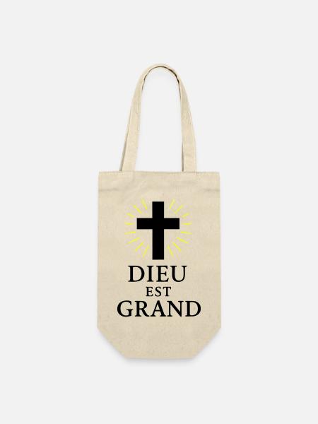 DIEU EST GRAND - Sac à bouteille - nature