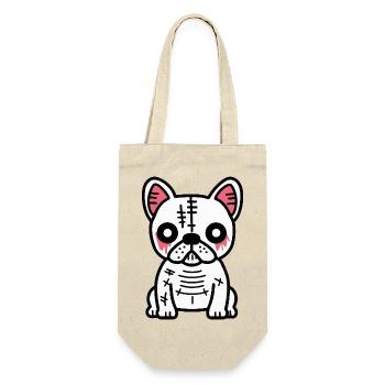 French Buldog Dog HalloweenFunny - Gift Bag for Bottles - nature - Front