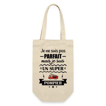 Super Firefighter Fire Hero Fire Truck - Gift Bag for Bottles - nature - Front