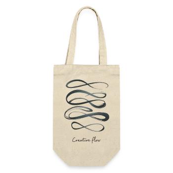 Creative Flow – Linien voller Inspiration - Geschenkbeutel für Flaschen - Natur - Vorne