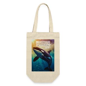 Orca Underwater Hope Verse - Gift Bag for Bottles - nature - Front