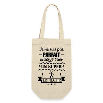 Pas parfait mais super tennisman Tennis - Sac à bouteille - nature - Devant