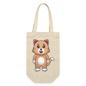 Cartoon cat - Gift Bag for Bottles - nature - Front