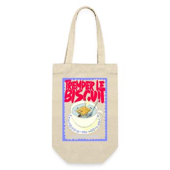Tasse Thé Biscuits Pop Art Drôle - Sac à bouteille - nature - Devant