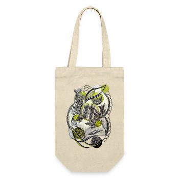 Kaleidoscopic plant graphics - Gift Bag for Bottles - nature - Front