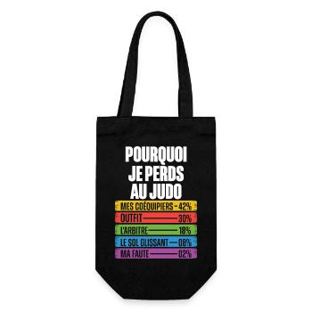 Funny Reasons to Lose Humor Judo Coach - Gift Bag for Bottles - black - Front