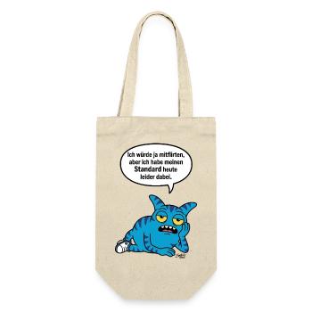 Standard dabei - Zooki Anti-Flirt Spruch - Gift Bag for Bottles - nature - Front