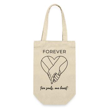 Two Souls One Heart - Forever Valentine Minimalist - Sac à bouteille - nature - Devant