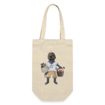 Lazy Vibes Sloth in Chill Mode - Gift Bag for Bottles - nature - Front