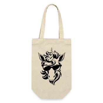 Cool unicorn with sunglasses - Gift Bag for Bottles - nature - Front