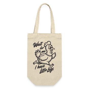 Wait For Me I Have Little Legs - Gift Bag for Bottles - nature - Front