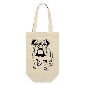 Bulldog black - Gift Bag for Bottles - nature - Front