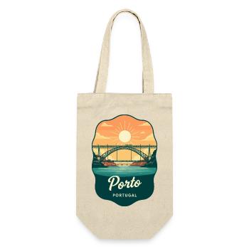 Insigne de voyage rétro du pont Luis de Porto Dom - Sac à bouteille - nature - Devant