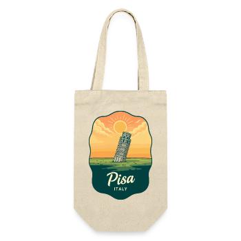 Insigne vintage Sunset de la Tour de Pise - Sac à bouteille - nature - Devant