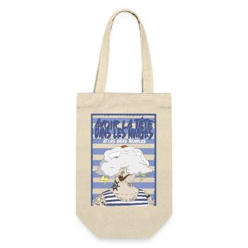 Nuage et tatouages marins - Sac à bouteille - nature - Devant