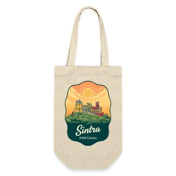 Badge de voyage Retro Sunset Sintra Pena Palac - Sac à bouteille - nature - Devant
