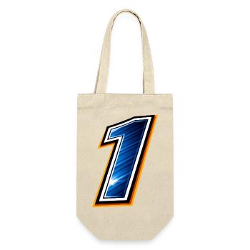 Number 1 Football Shirt Sport Design Minimal - Gift Bag for Bottles - nature - Front