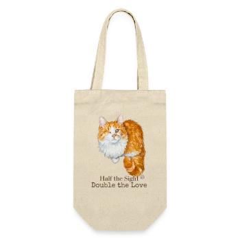 Die Hälfte des Anblicks Verdoppelt die Liebe - Geschenkbeutel für Flaschen - Natur - Vorne