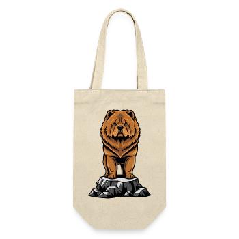Dog Chow Chow Portrait Lion Mane - Gift Bag for Bottles - nature - Front