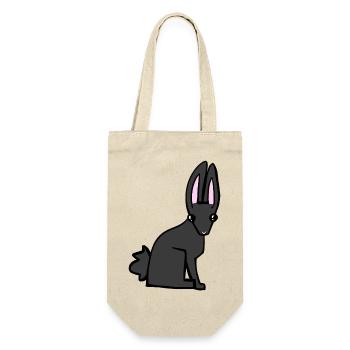 black bunny - Gift Bag for Bottles - nature - Front