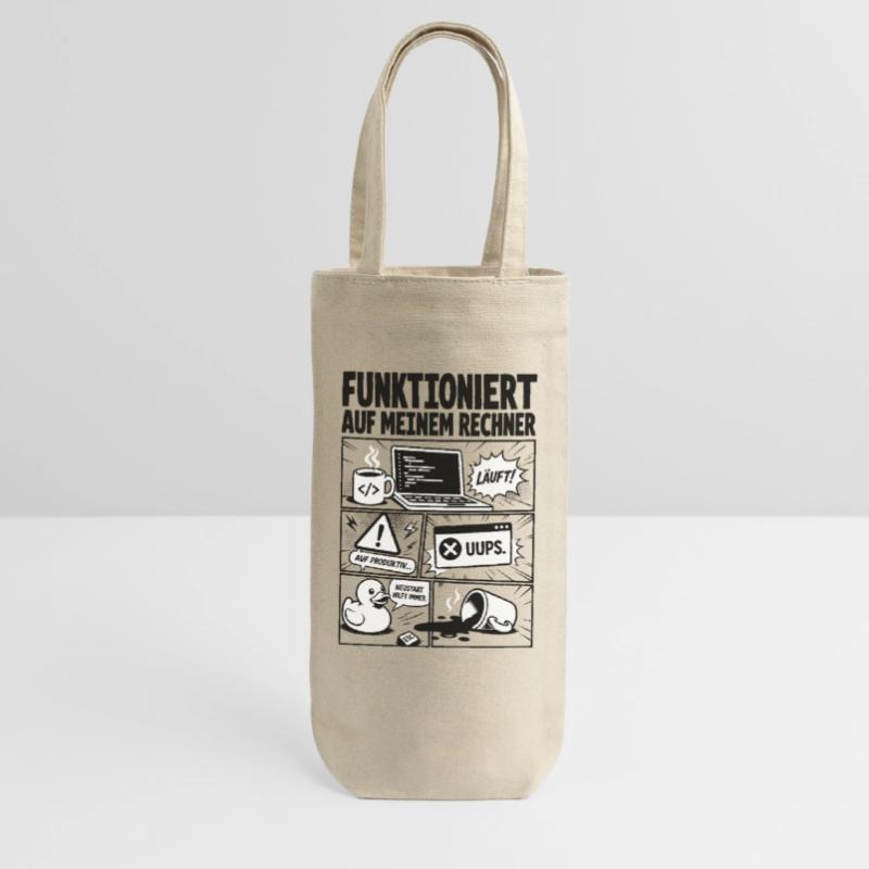 Läuft Coding Comic Design Geschenkbeutel für Flaschen
