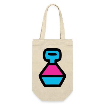 Retro Water Bottle 90s Pop Art - Gift Bag for Bottles - nature - Front