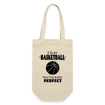 I_Play_Basketball_Practise_Makes_Perfect - Sac à bouteille - nature - Devant