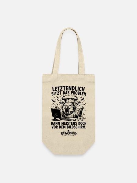 Lustiger Computer Spruch | Geschenk für Nerds - Geschenkbeutel für Flaschen - Natur
