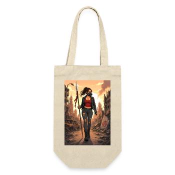 Punk Warrior in Ruins - Gift Bag for Bottles - nature - Front