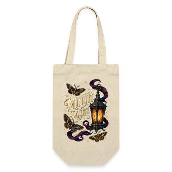 Minuit s'agite: lanterne et papillons - Sac à bouteille - nature - Devant