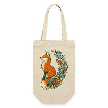 Folk Art Fox Wildflower Tail - Gift Bag for Bottles - nature - Front