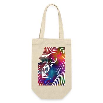 Portrait of a Gorilla - Gift Bag for Bottles - nature - Front