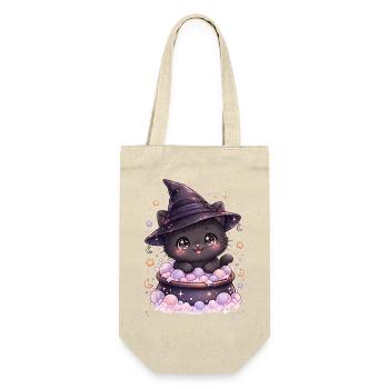 Sorcières - Chat Sorcier Kawaii - Sac à bouteille - nature - Devant
