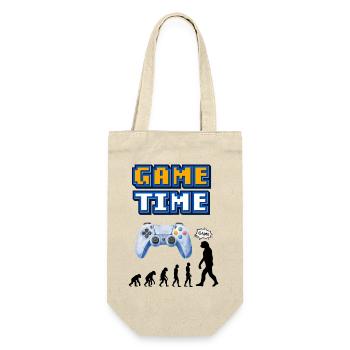 Game Time Retro Controller Entwicklung - Geschenkbeutel für Flaschen - Natur - Vorne