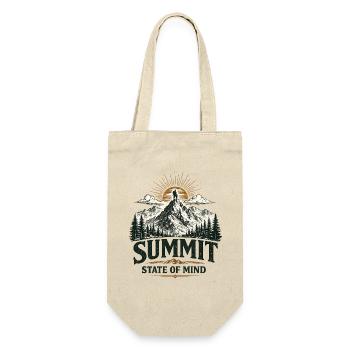 Summit State of Mind | Hiking Design - Geschenkbeutel für Flaschen - Natur - Vorne