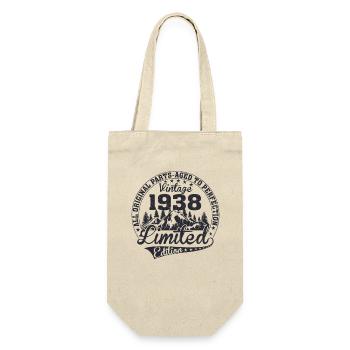 Vintage 1938 All Original Pieces Retro Gift - Gift Bag for Bottles - nature - Front