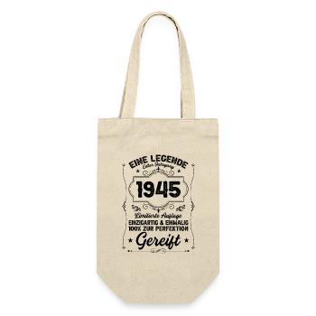Legenden wurden 1945 Geboren Geburtstag - Geschenkbeutel für Flaschen - Natur - Vorne