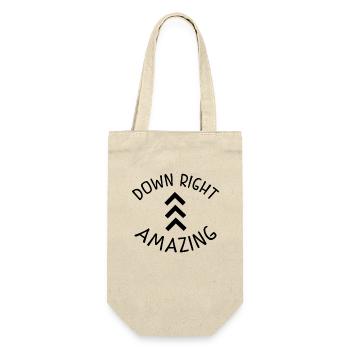 Down Right Amazing Shirt Down Syndrome Chemises Awar - Sac à bouteille - nature - Devant